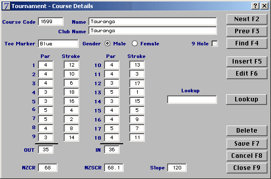 course details tourny